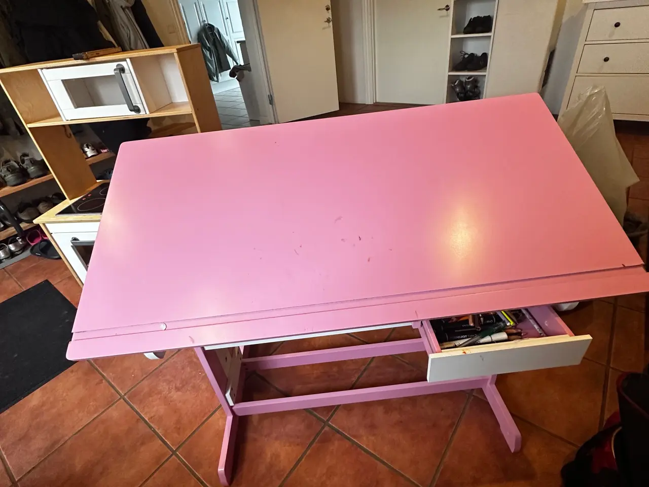 Billede 1 - Skrivebord i solid træ