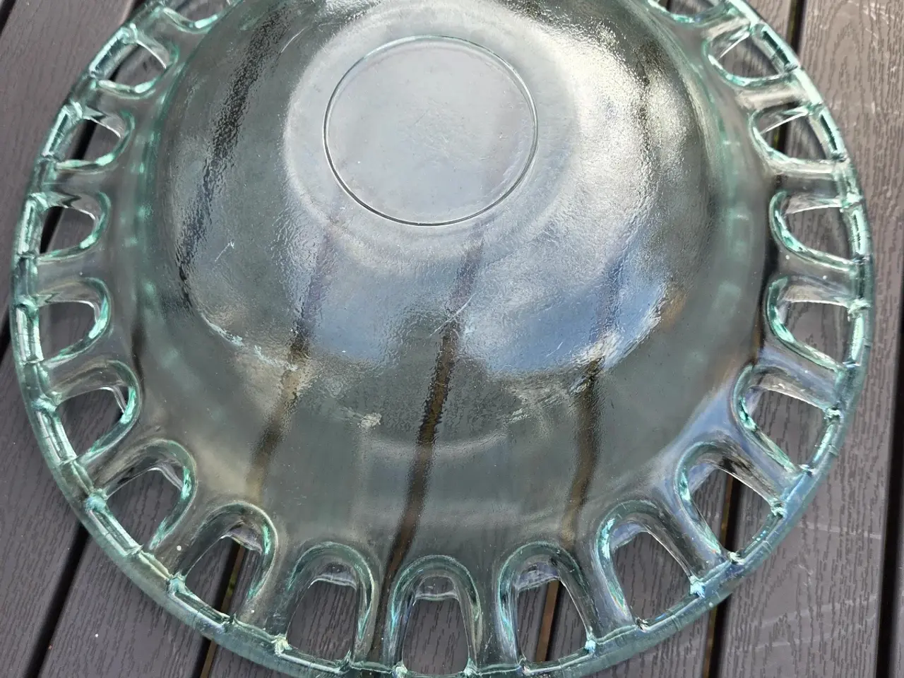 Billede 3 - Skønt glas dekorations  fad. Til ude som inde.