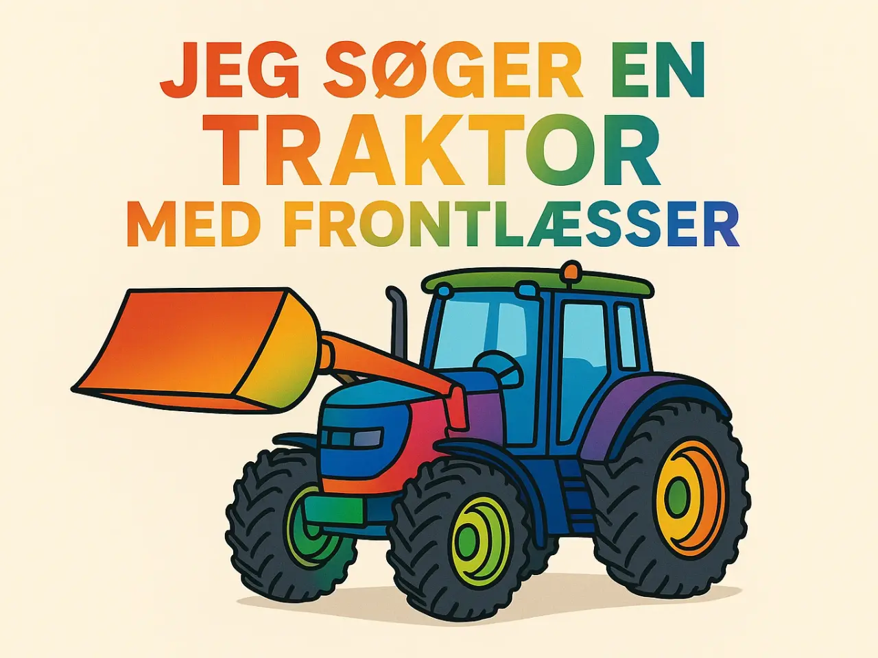 Billede 1 - Traktor med frontlæsser købes