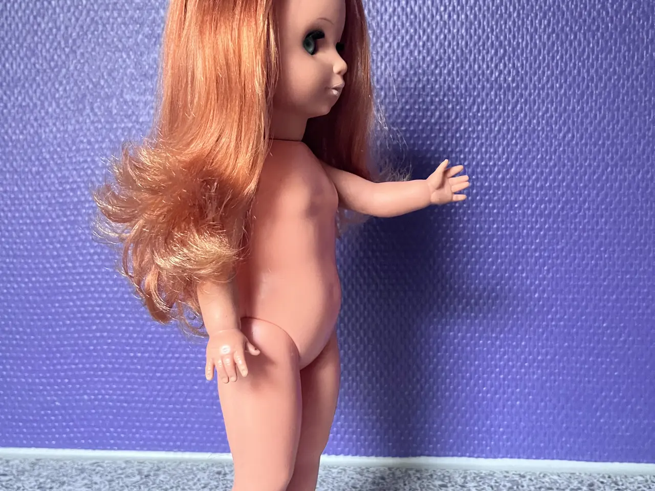 Billede 6 - Original Irma dukke (1972) Smukt kobberfarvet hår.
