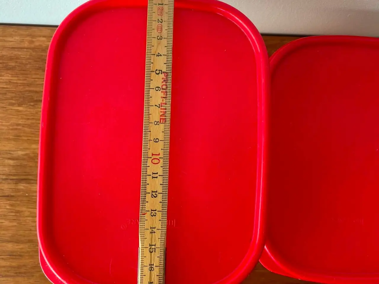 Billede 2 - Tupperware opbevaringsbøtter med rødt låg