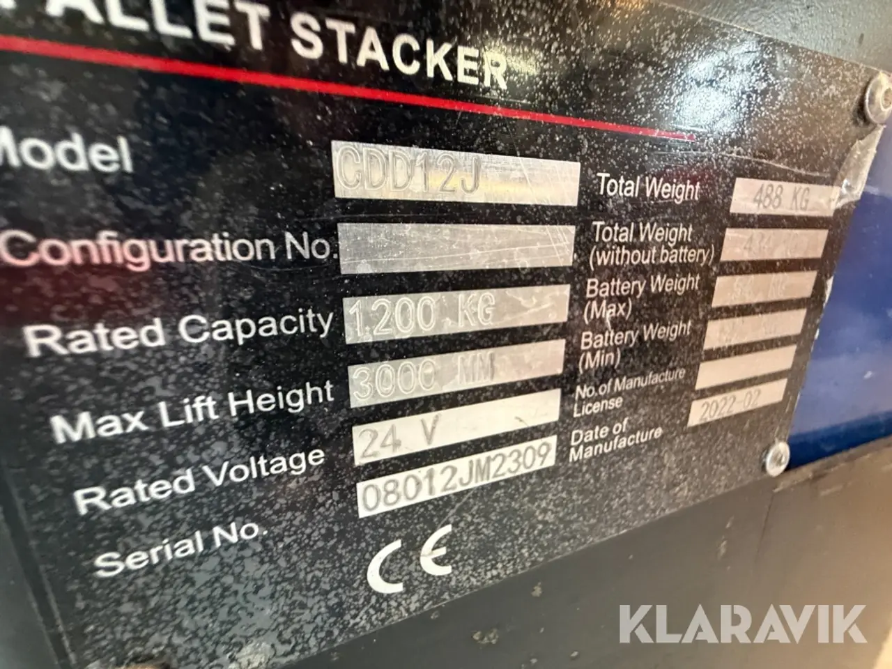 Billede 7 - Elektrisk pallestabler SolidHub HE-120/3 / CDD12J