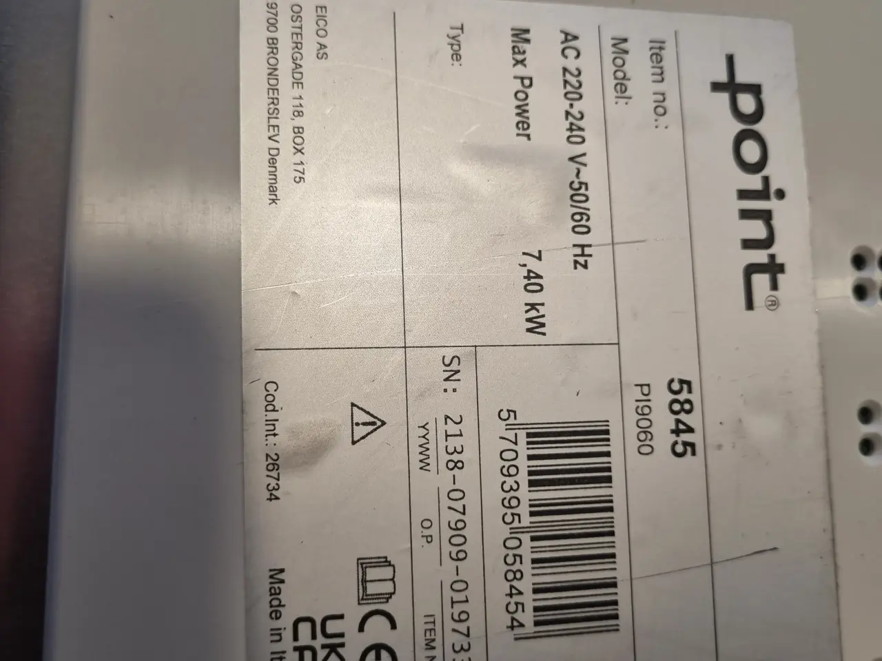 Billede 5 - Induktionskomfur fra Point