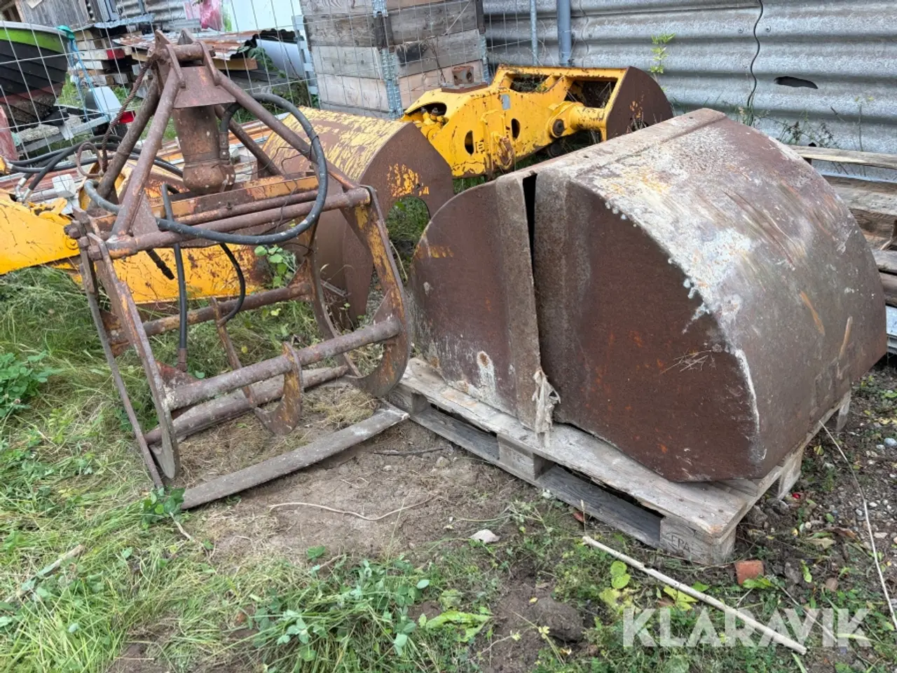 Billede 3 - Parti grabbe og hydrauliske skovle 6 stykker