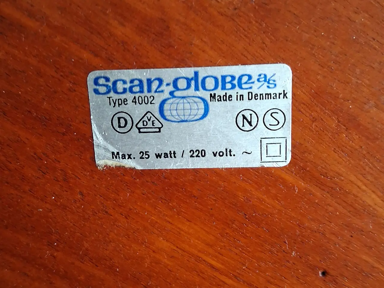 Billede 15 - Stor Scan-Globe Type 4002 med lys og træfod