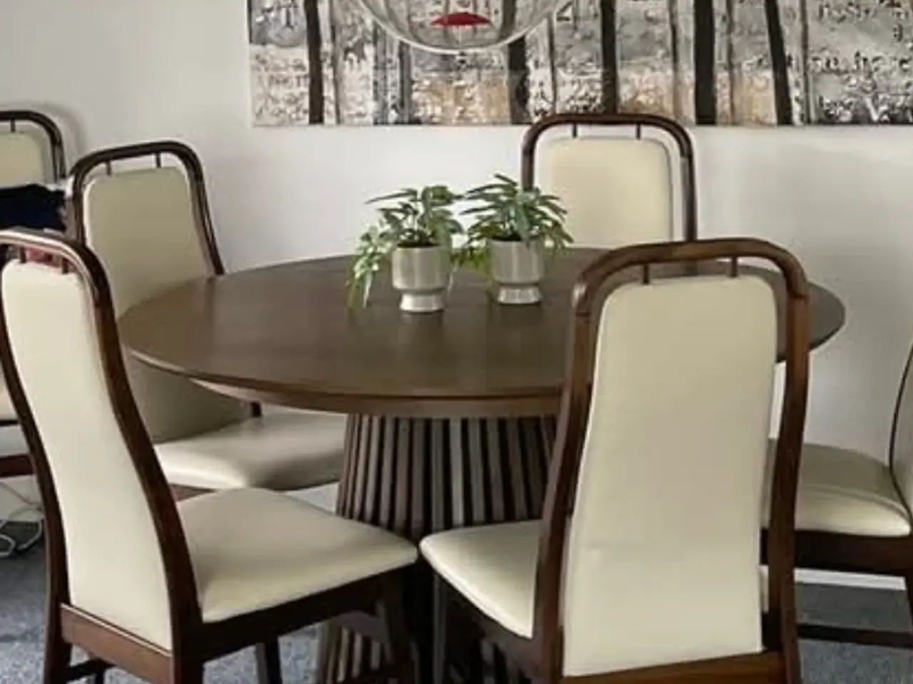 Billede 1 - Spisebord med 6 stole