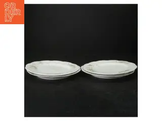 Porcelænstallerkener fra Royal Collection (str. Ø. 21 cm. 4 styk)