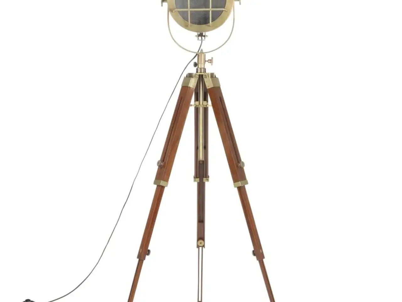 Billede 5 - Gulvlampe med trefod 165 cm massivt mangotræ