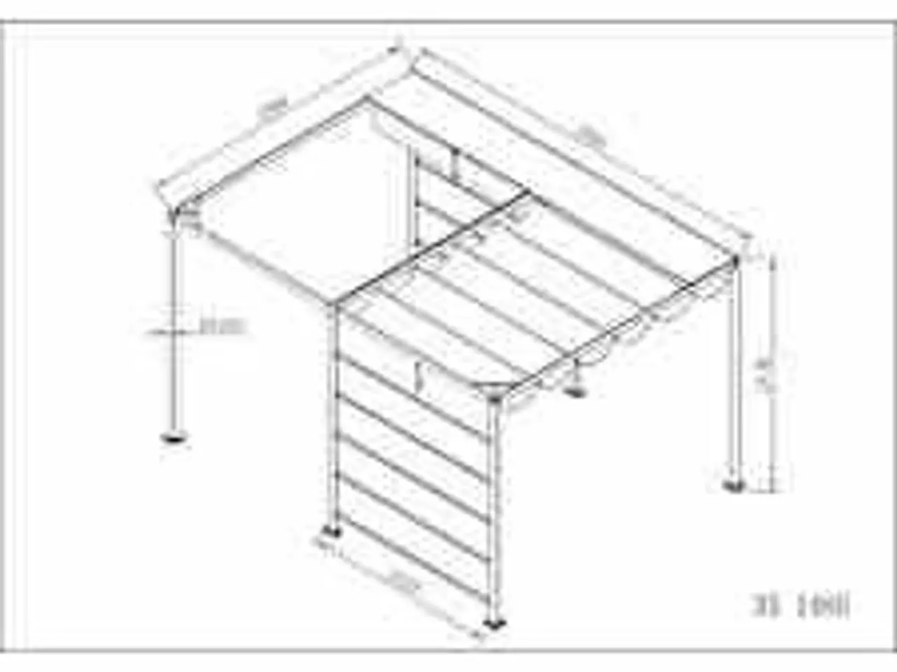 Billede 2 - Java Pergola stel Antracit uden cover