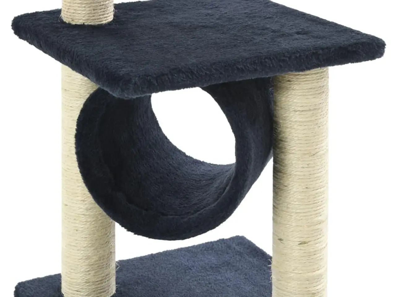 Billede 5 - Kradsetræ til katte med sisal-kradsestolper 65 cm - mørkeblå