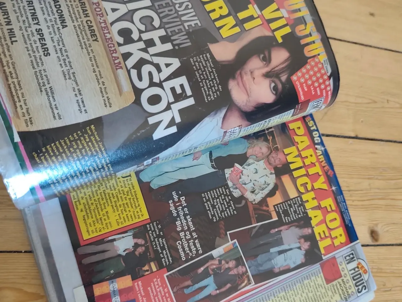 Billede 7 - Hvid ringbind med Michael Jackson