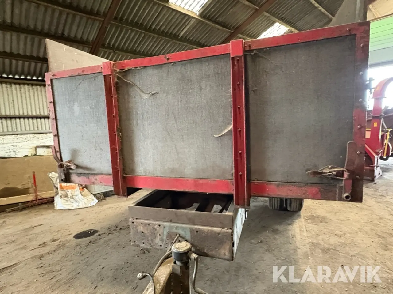 Billede 2 - Landbrugsvog / kornvogn med hydraulisk tip-lad - 1 akslet