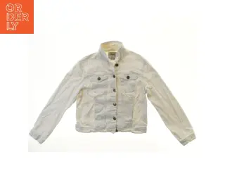 Hvid jakke fra Denim Co. (str. bryst:39 længde:49 cm)