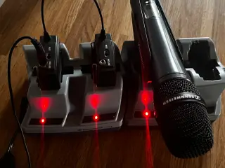 3 sæt trådlås mikrofoner, Sennheiser
