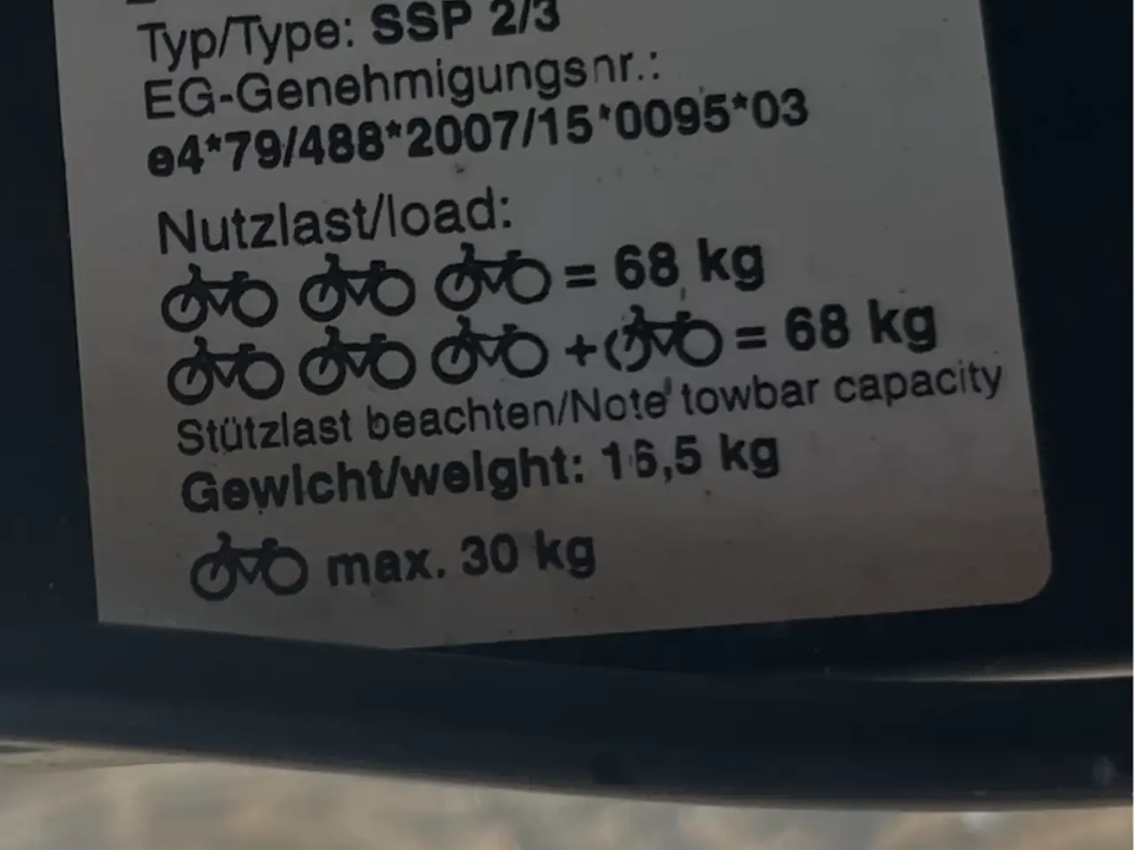 Billede 11 - Atera SSP 3 cykelholder til 3-4 cykler med vippe