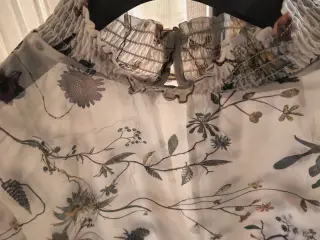 Transpareent bluse med mønster