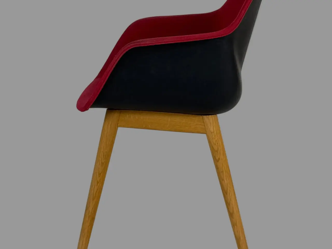 Billede 4 - Four Design FourMe 44 Wooden Legs Stol – Sort med Træ Stel