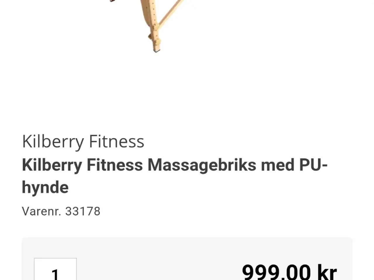 Billede 1 - Massagebriks sammenklappelig 