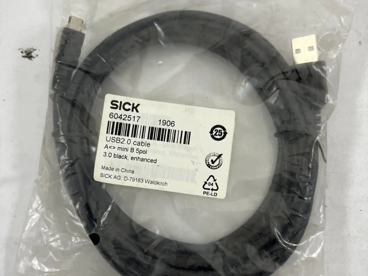 Billede 7 - SICK 6042517 USB2.0 kabel A to Mini B 5-Pin 3m