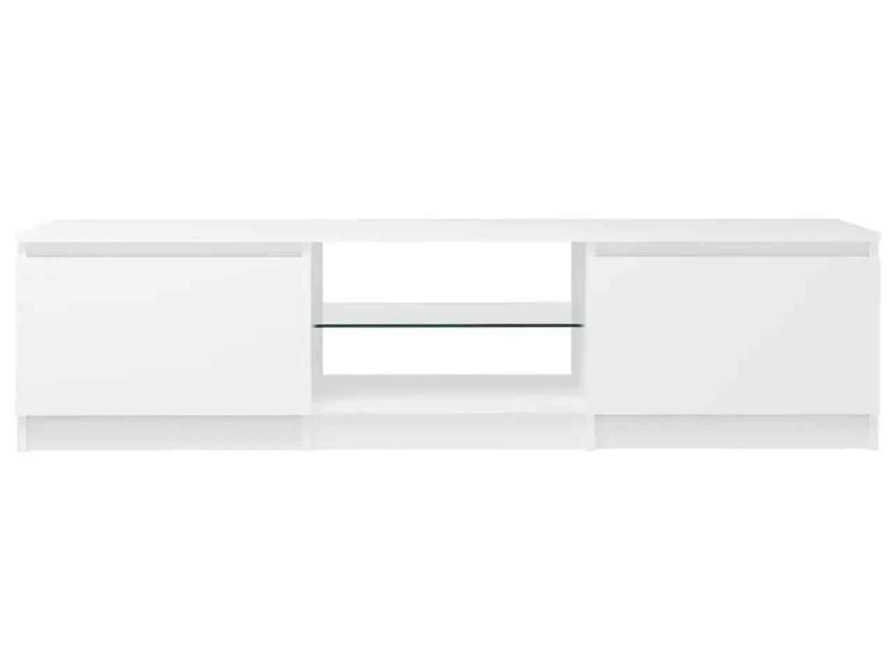 Billede 9 - Tv-skab med LED-lys 140x40x36 cm hvid