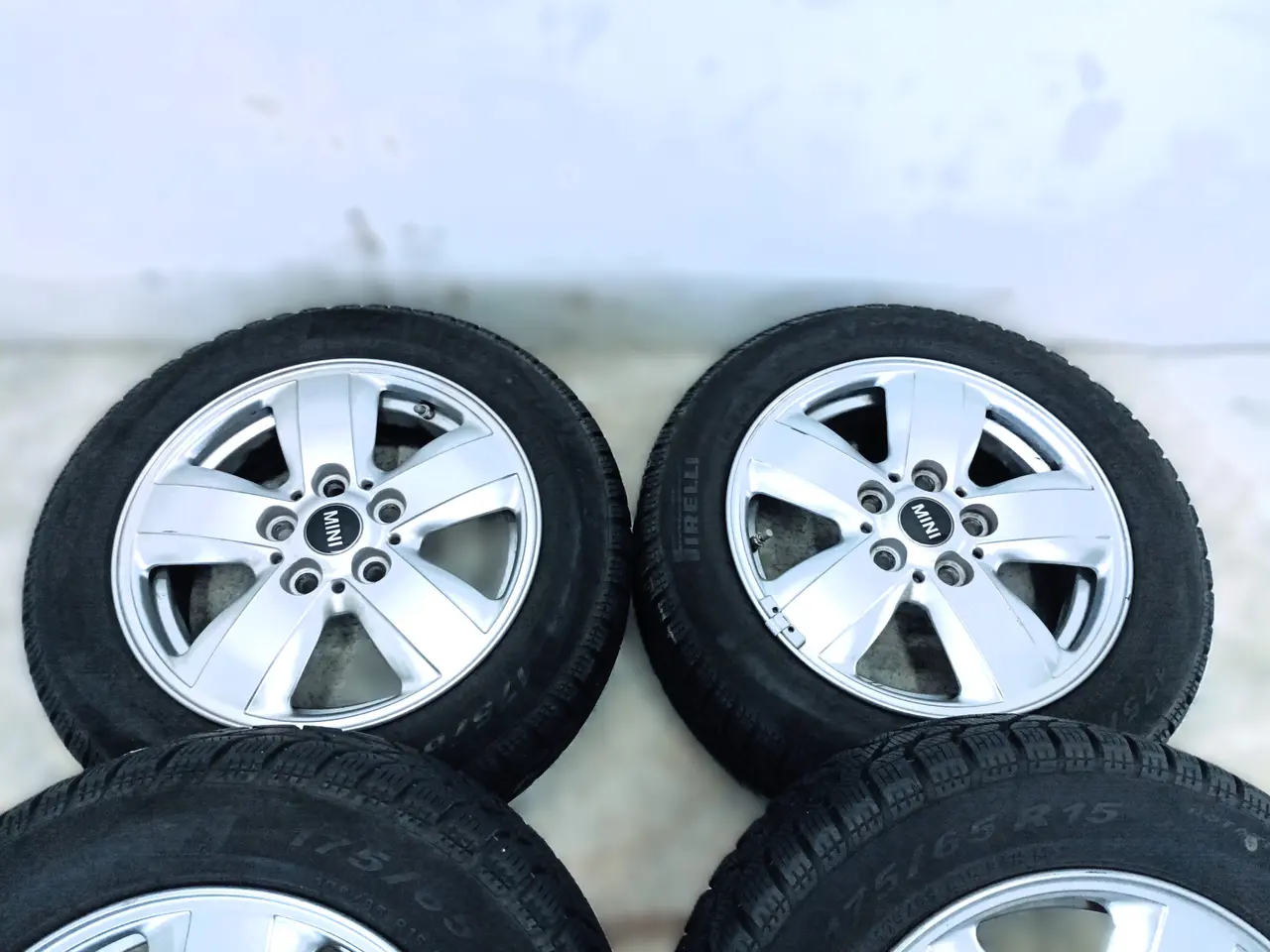 Billede 4 - 5x112 15" ET46 nav 66,6ø MINI vinter fælge TPMS