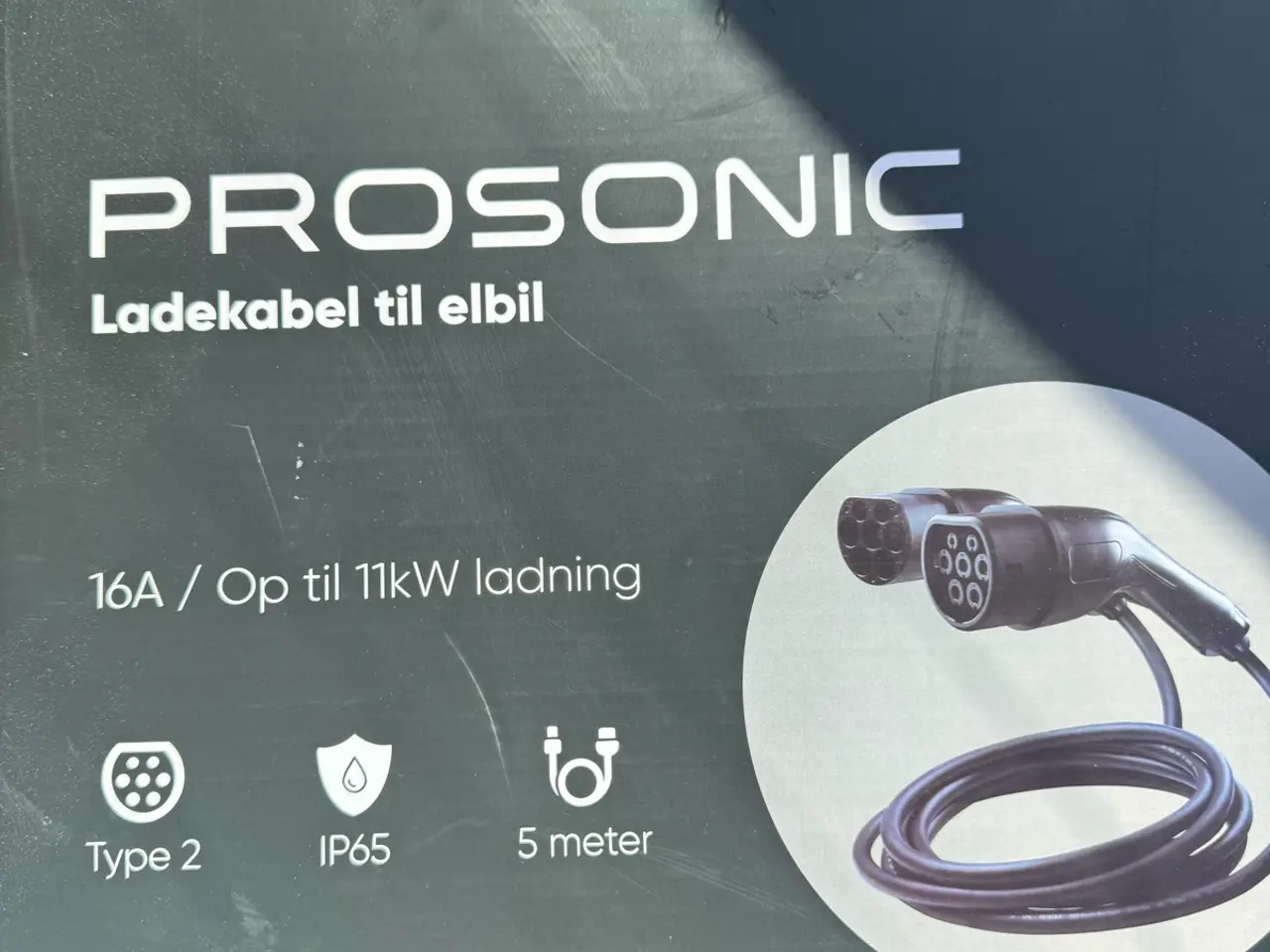 Billede 1 - Prosonic ladekabel