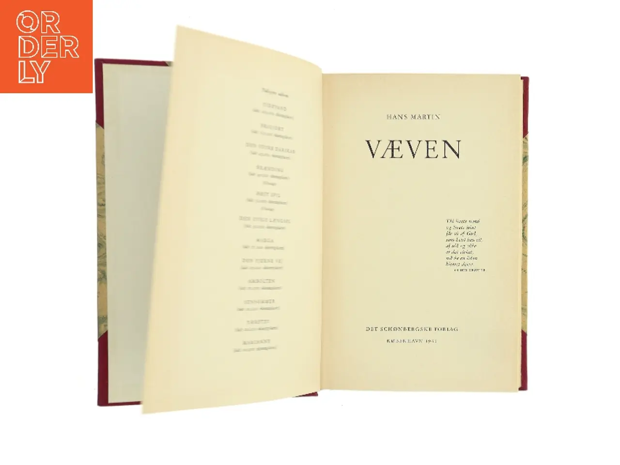 Billede 1 - Væven af Hans Martin (Bog)