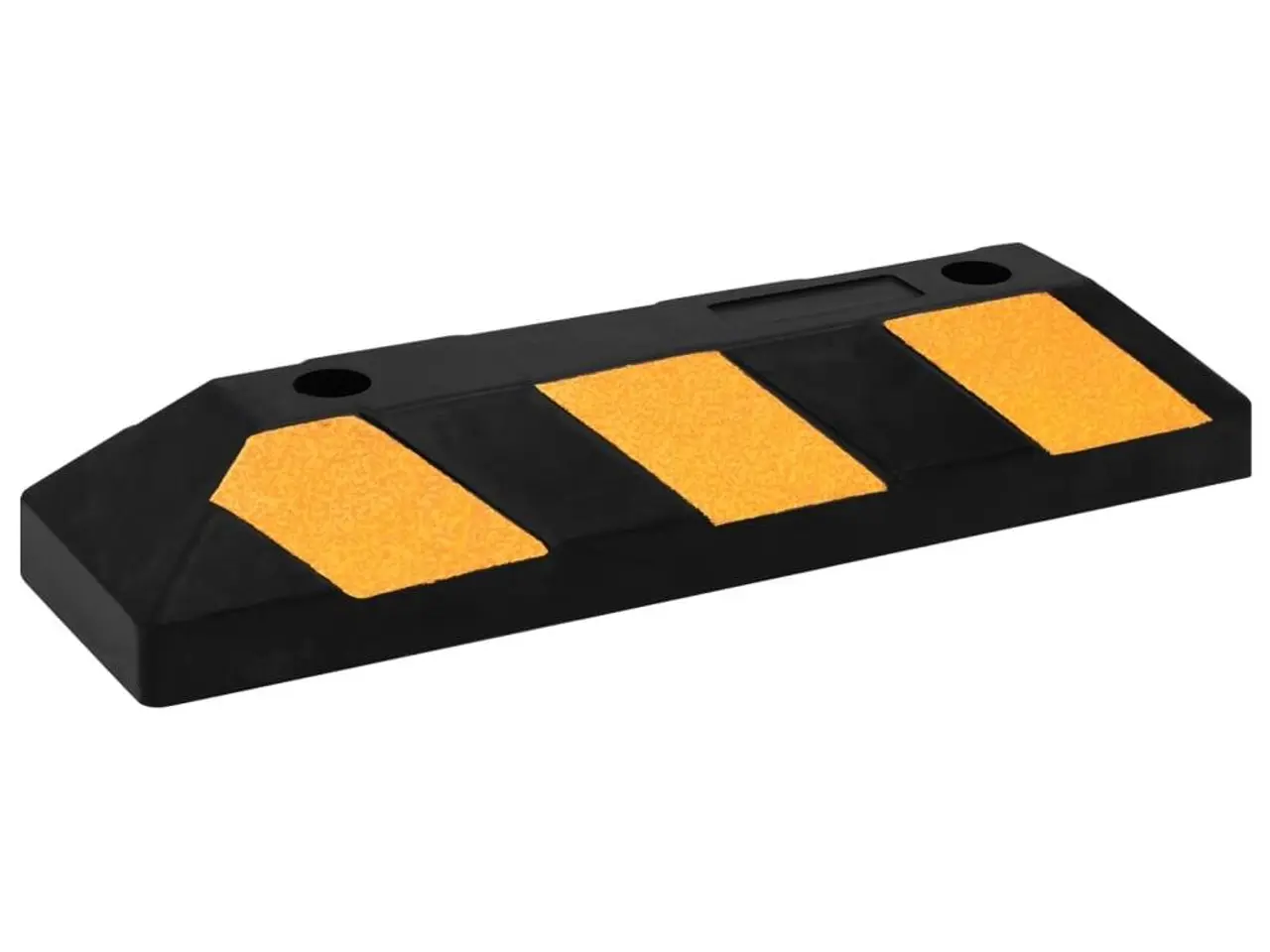 Billede 3 - Parkeringsklodser med refleks - 2 stk. gummi, 56 × 15 × 10 cm