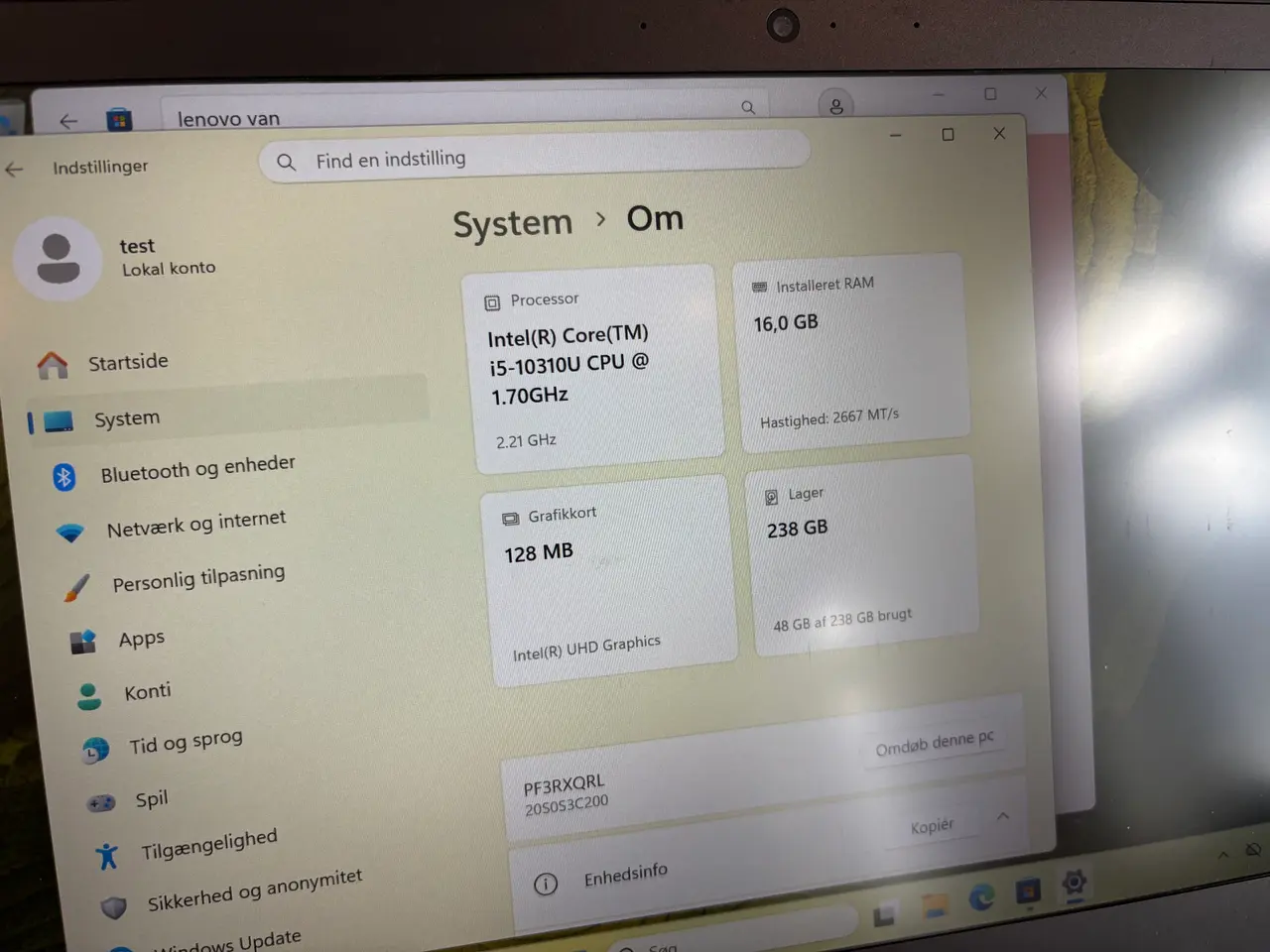 Billede 6 - Lenovo ThinkPad T14 Gen 1