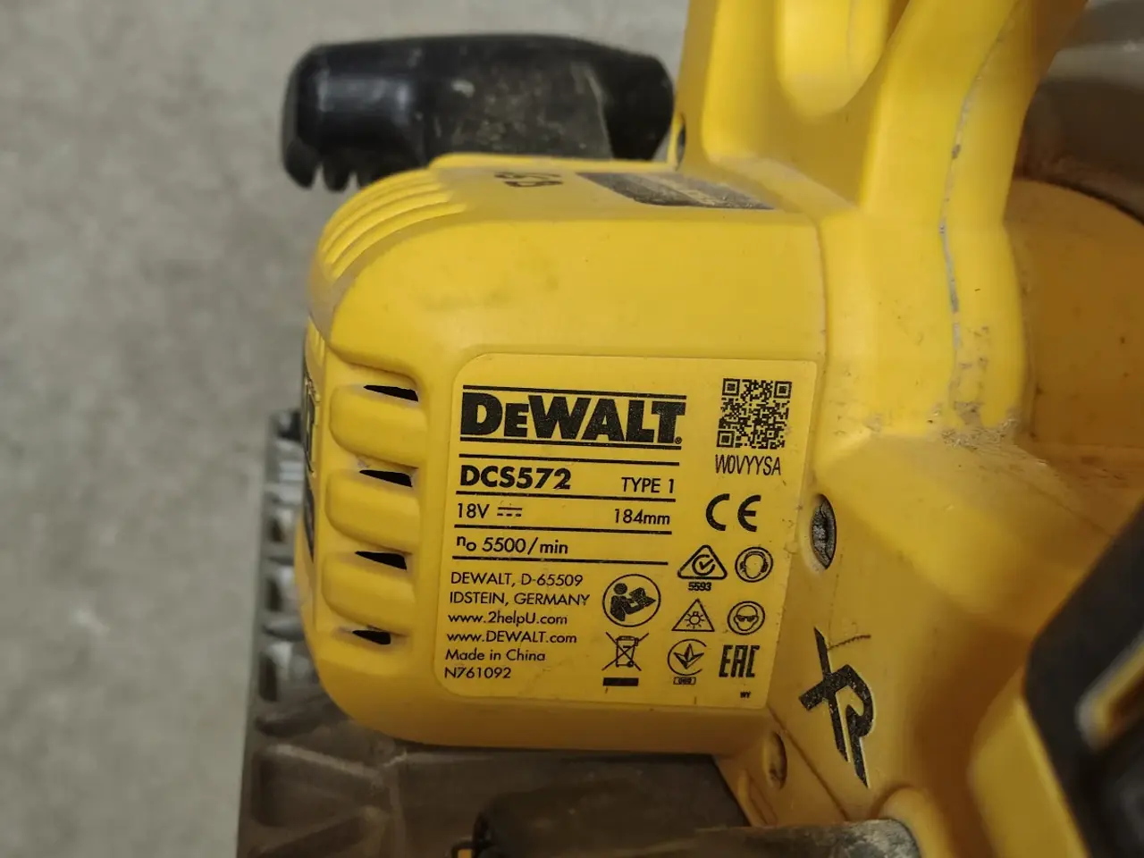 Billede 2 - DeWalt DCS572 XR 18V Brushless rundsav 184 mm