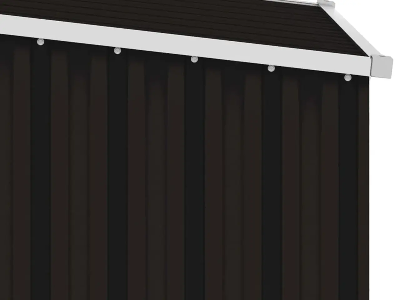 Billede 6 - Haveskur 87x98x159 cm galvaniseret stål brun
