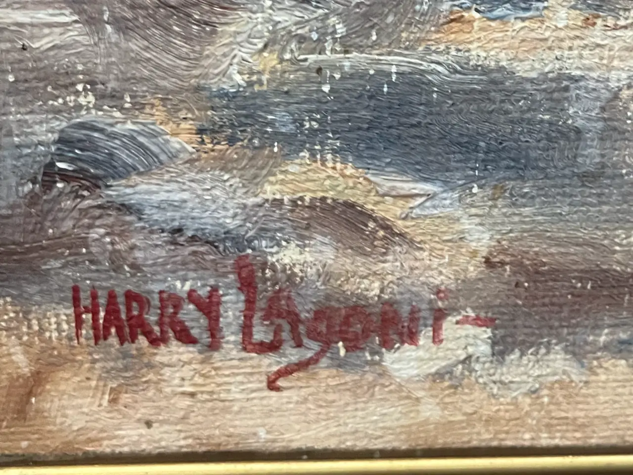 Billede 7 - Stort maleri af Harry Lagoni
