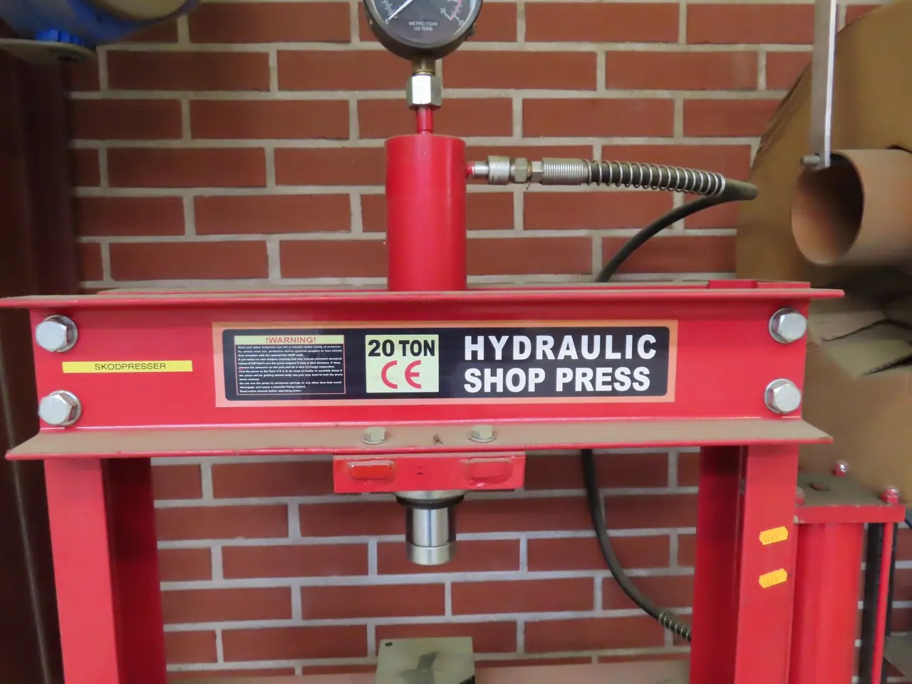 Billede 3 - Hydrauliskpresse HYDRAULIC SHOP PRESS 20 Ton