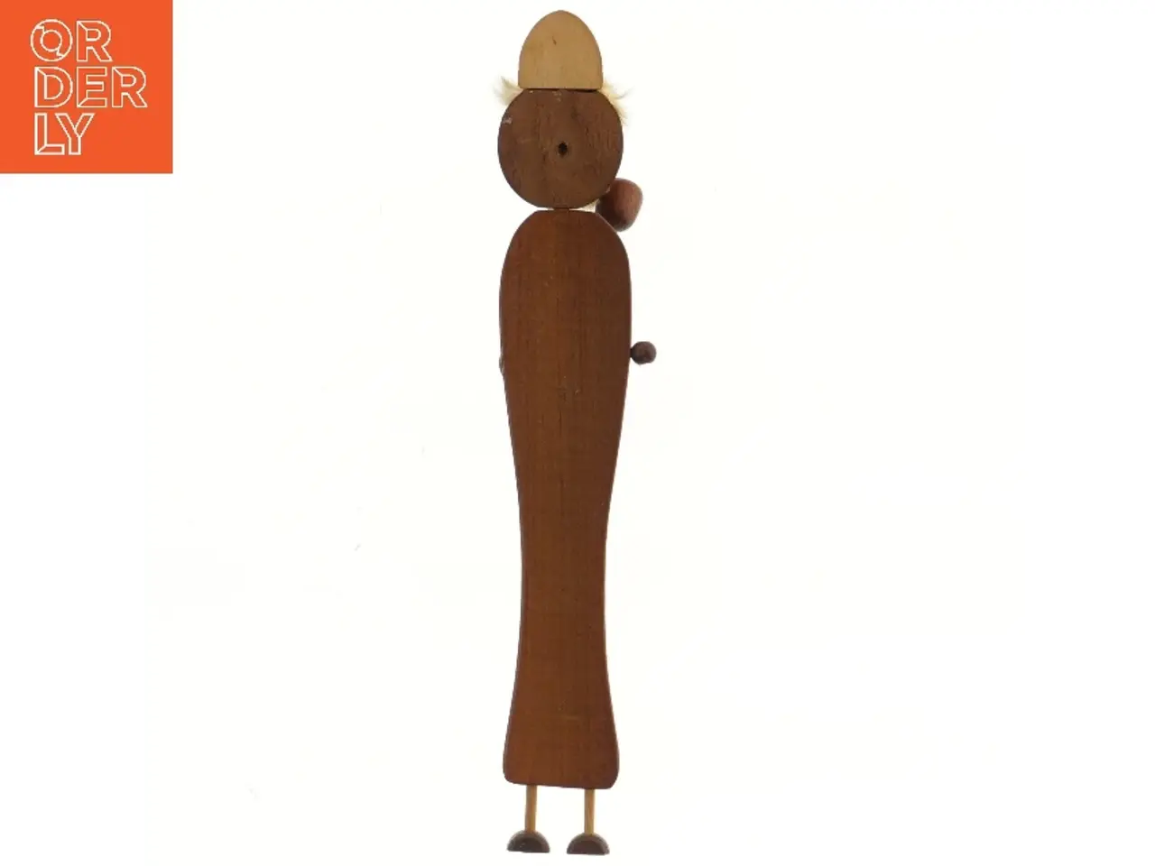 Billede 2 - Viking nøgle holder i teak Træfigur med mand og pibe (str. 42 cm)