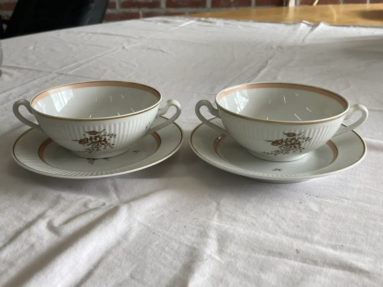 Billede 2 - CLARISSA SUPPESKÅL MED TALLERKEN ROYAL COPENHAGEN