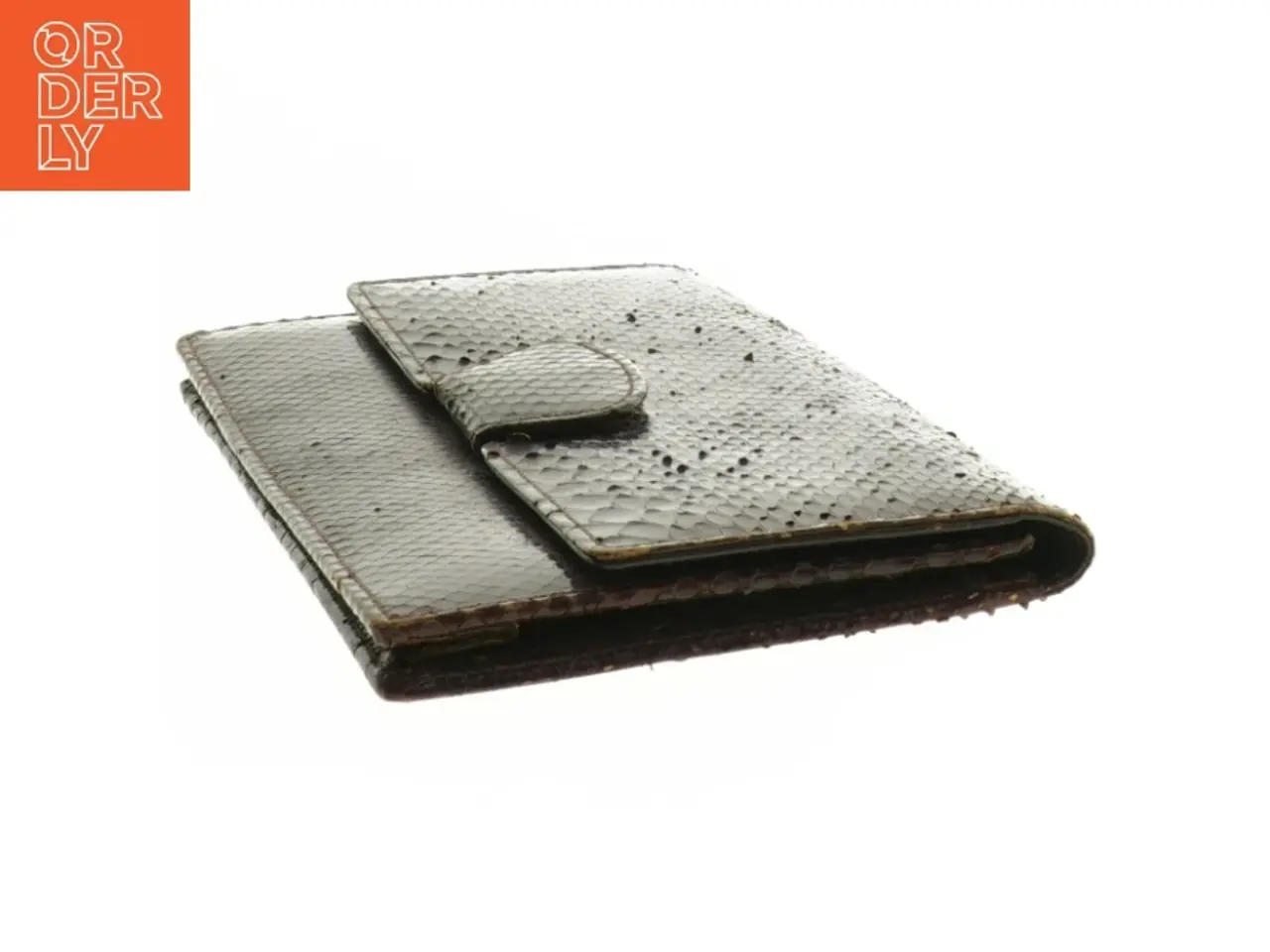 Billede 3 - Brun clutch. Firben? Slange?(str. 25 x 13 cm)