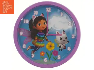 Børnevægur med kattemotiv (str. Ø 24,5 cm)