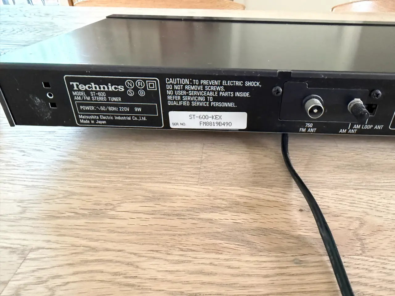 Billede 3 - Technics ST-600 Quartz Synthesizer AM/FM Stereo Tu