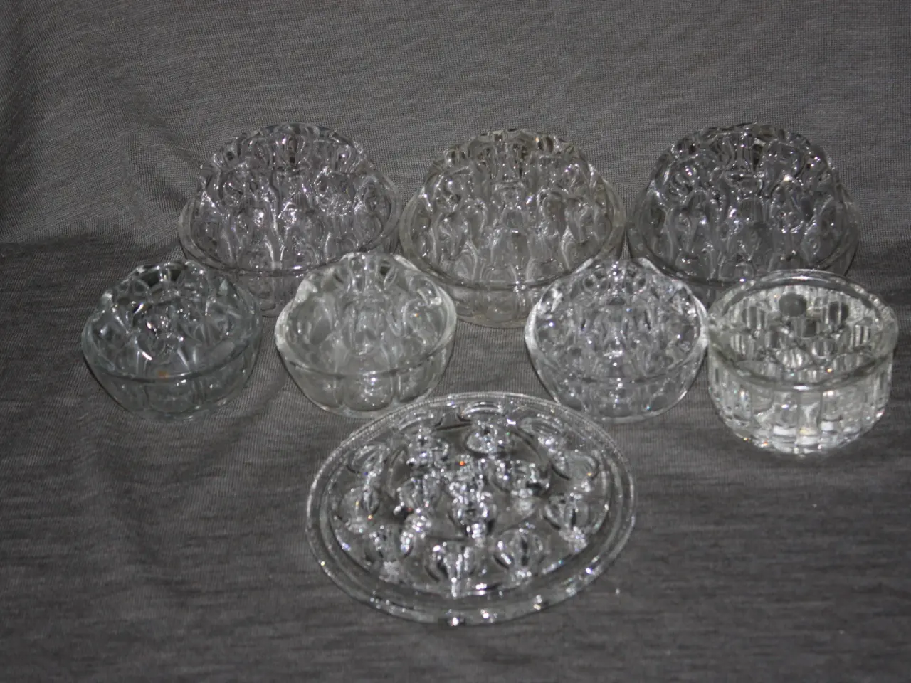 Billede 1 - Gammel glas Flower frog / blomsterstager 