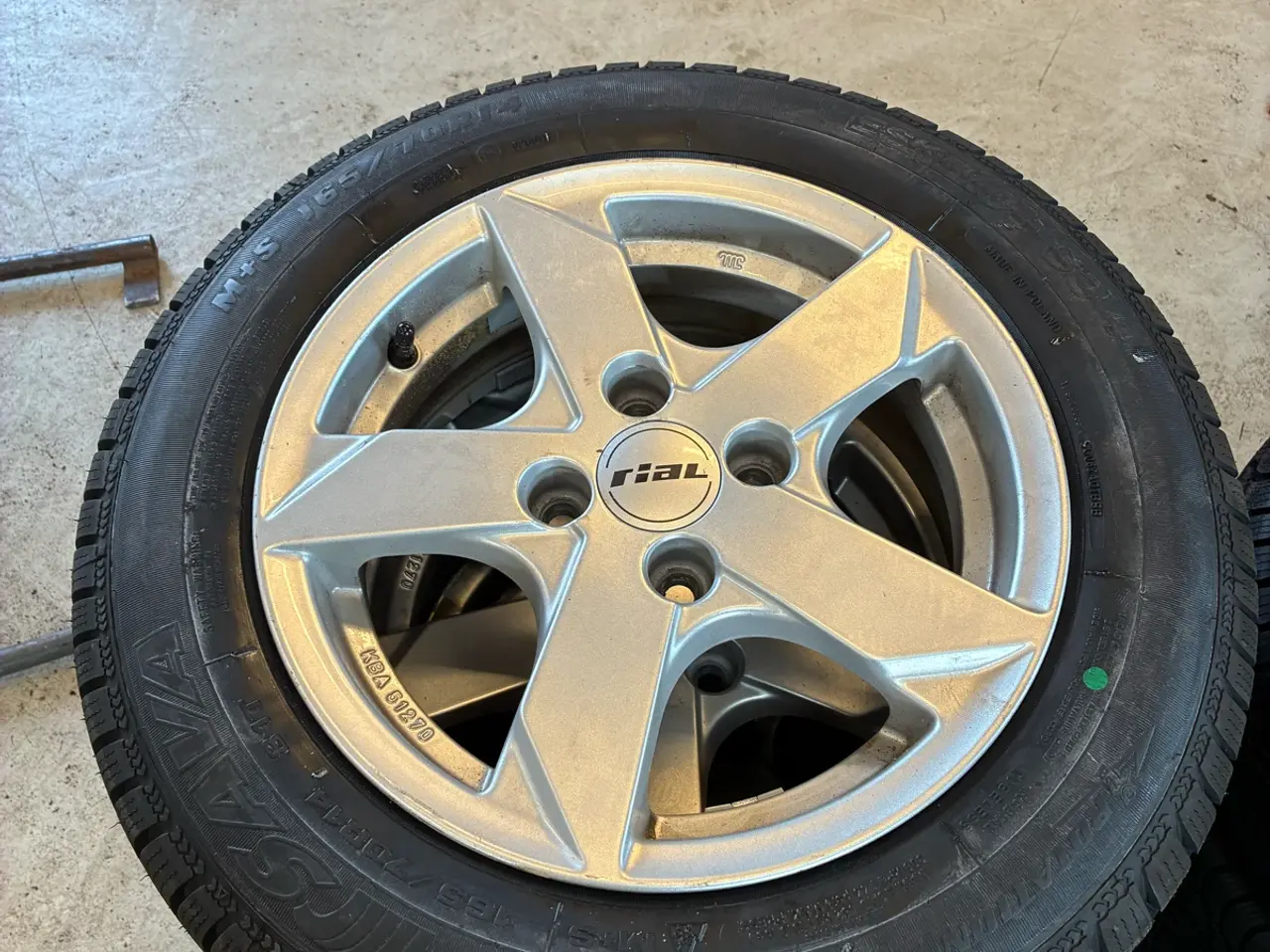 Billede 1 - Vinterhjul 4x100 VW Up og flere