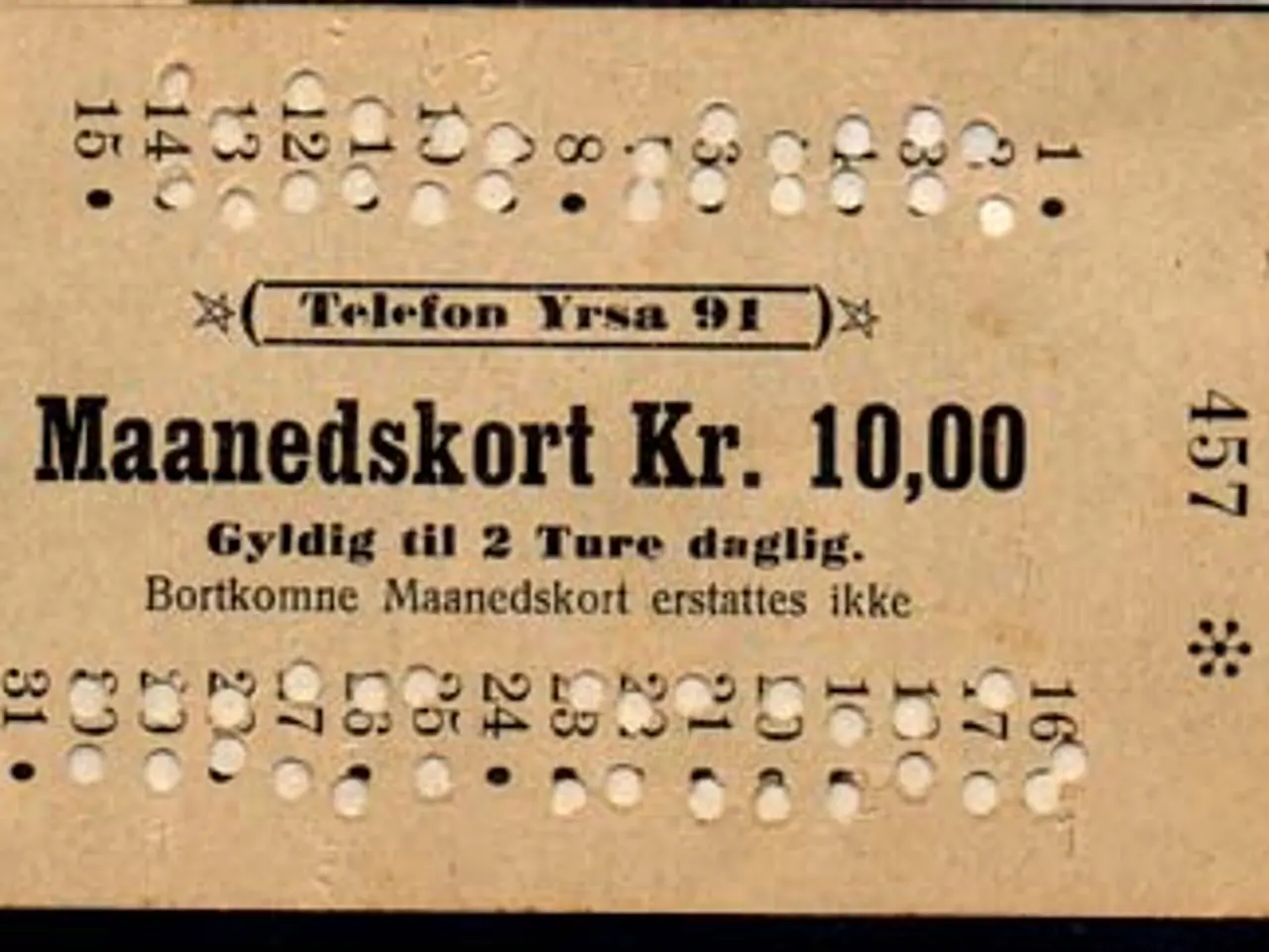 Billede 1 - Herlev Ruterne - Månedskort Kr. 10,00