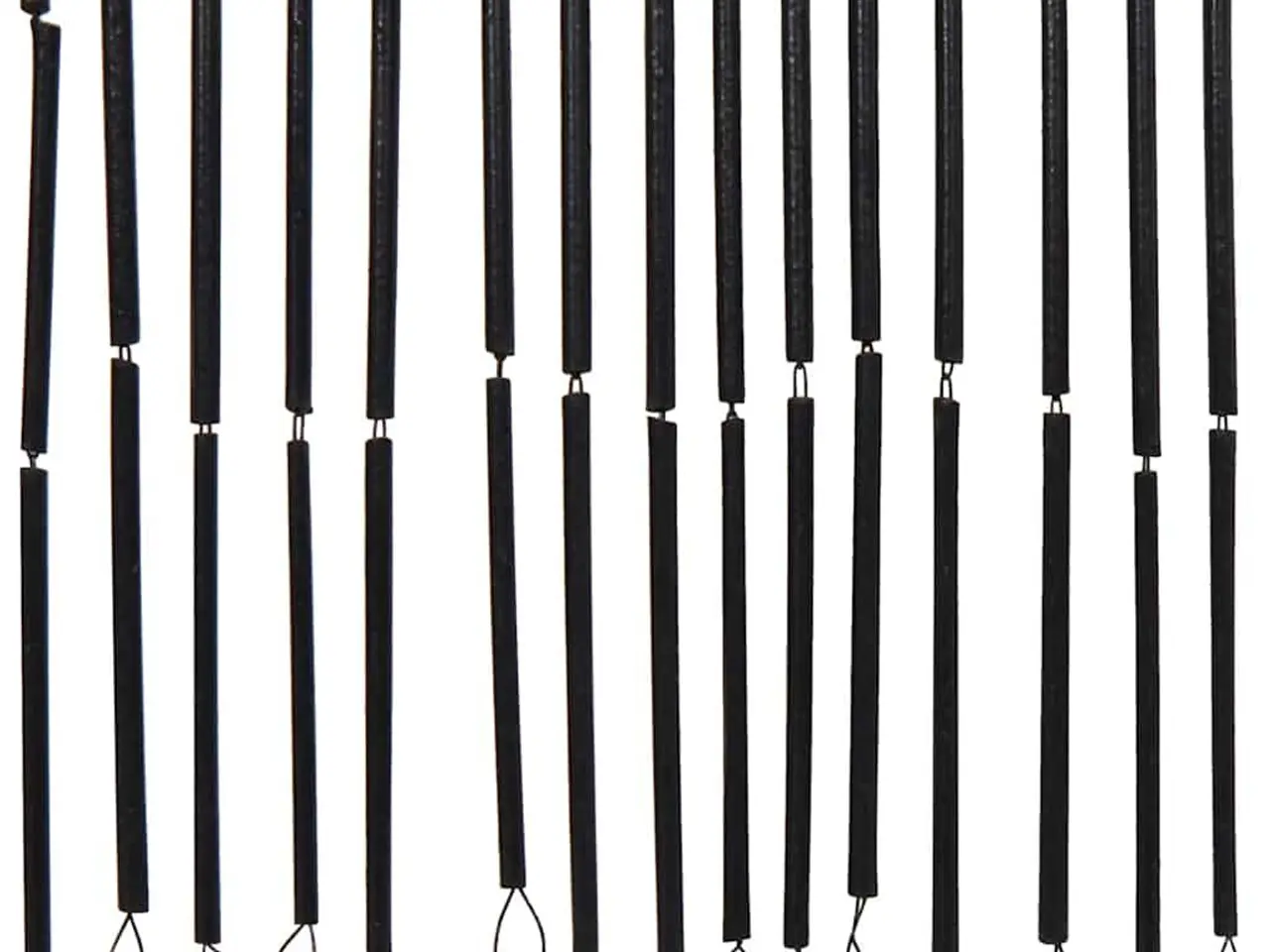 Billede 5 - Insektgardin til døren 90x220 cm bambus mørkegrå
