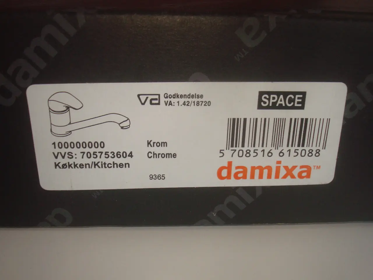 Billede 1 - DAMIXA Køkkenvandhane SPACE ubrugt, org kasse