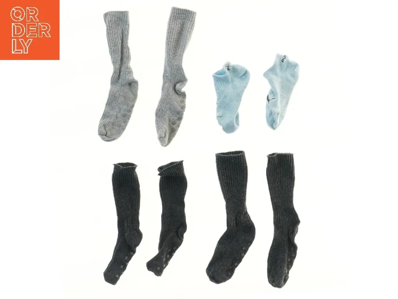 Billede 1 - Børnestrømper, 4 par (str. 4 stk fod 13 cm)