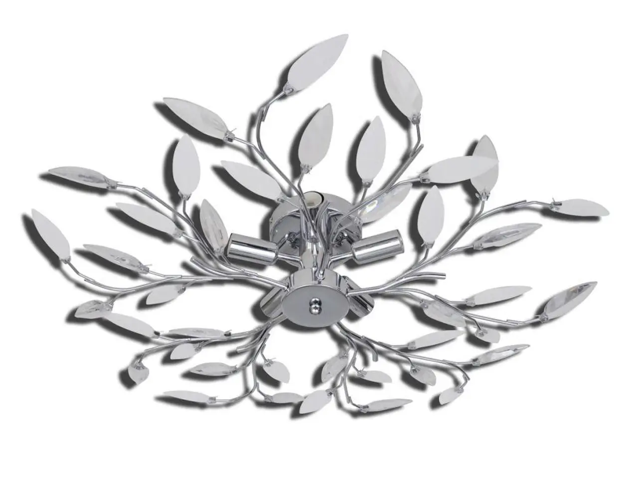 Billede 4 - Loftlampe med akrylblade til 5 x E14 - hvid/transparent