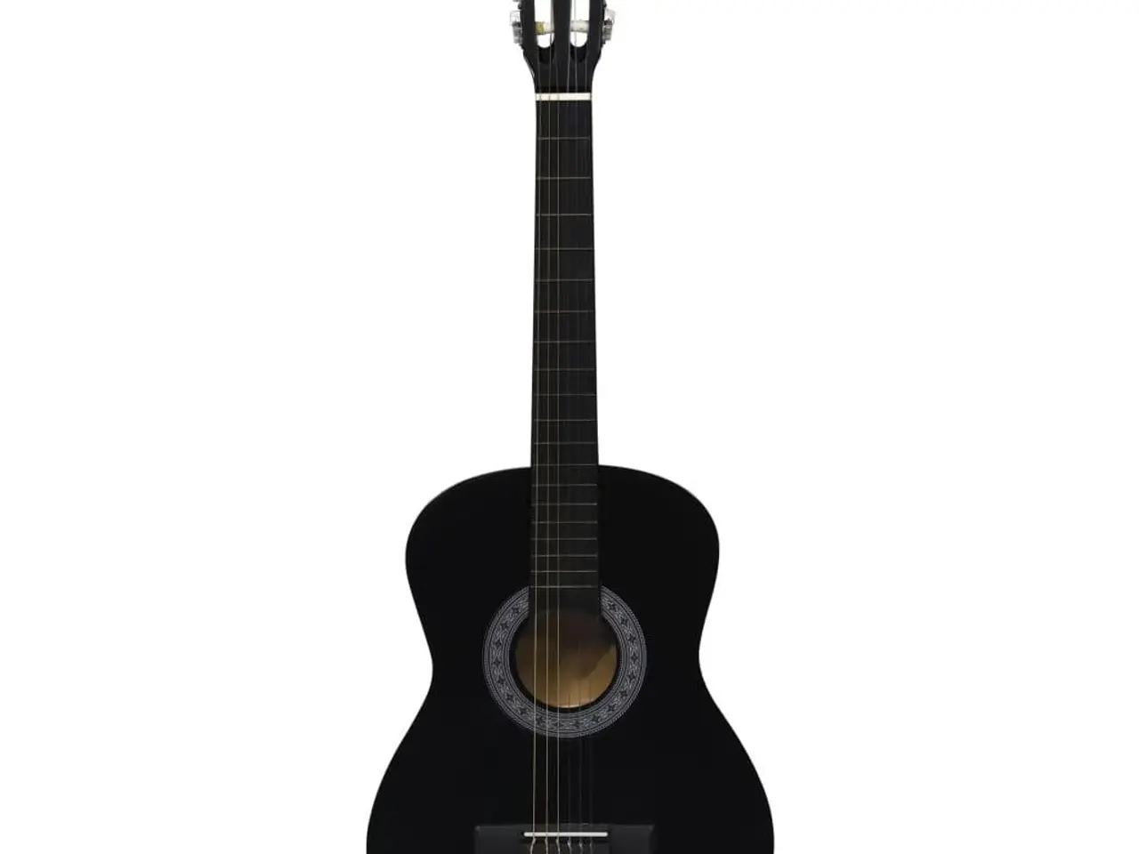 Billede 7 - Klassisk guitarsæt til begyndere 3/4 (36") - sort, 8 dele