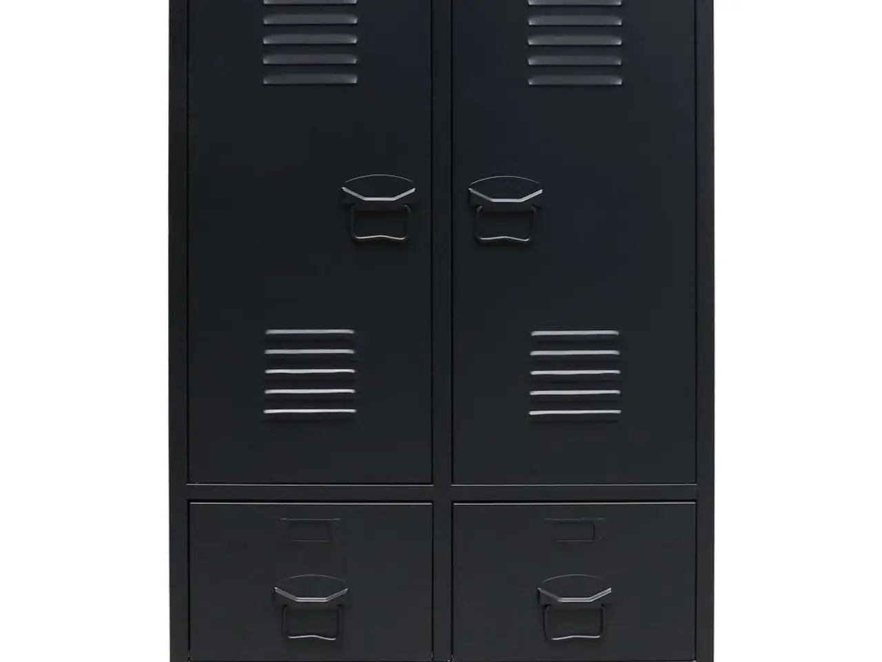 Billede 2 - Garderobe i metal industriel stil 67 x 35 x 107 cm sort