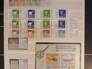 Norge (144) Planche med blanding af postfriske og