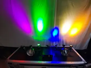Udlejes - 6 CH Løbe-Lysshow 6 kanal GU10 LED.