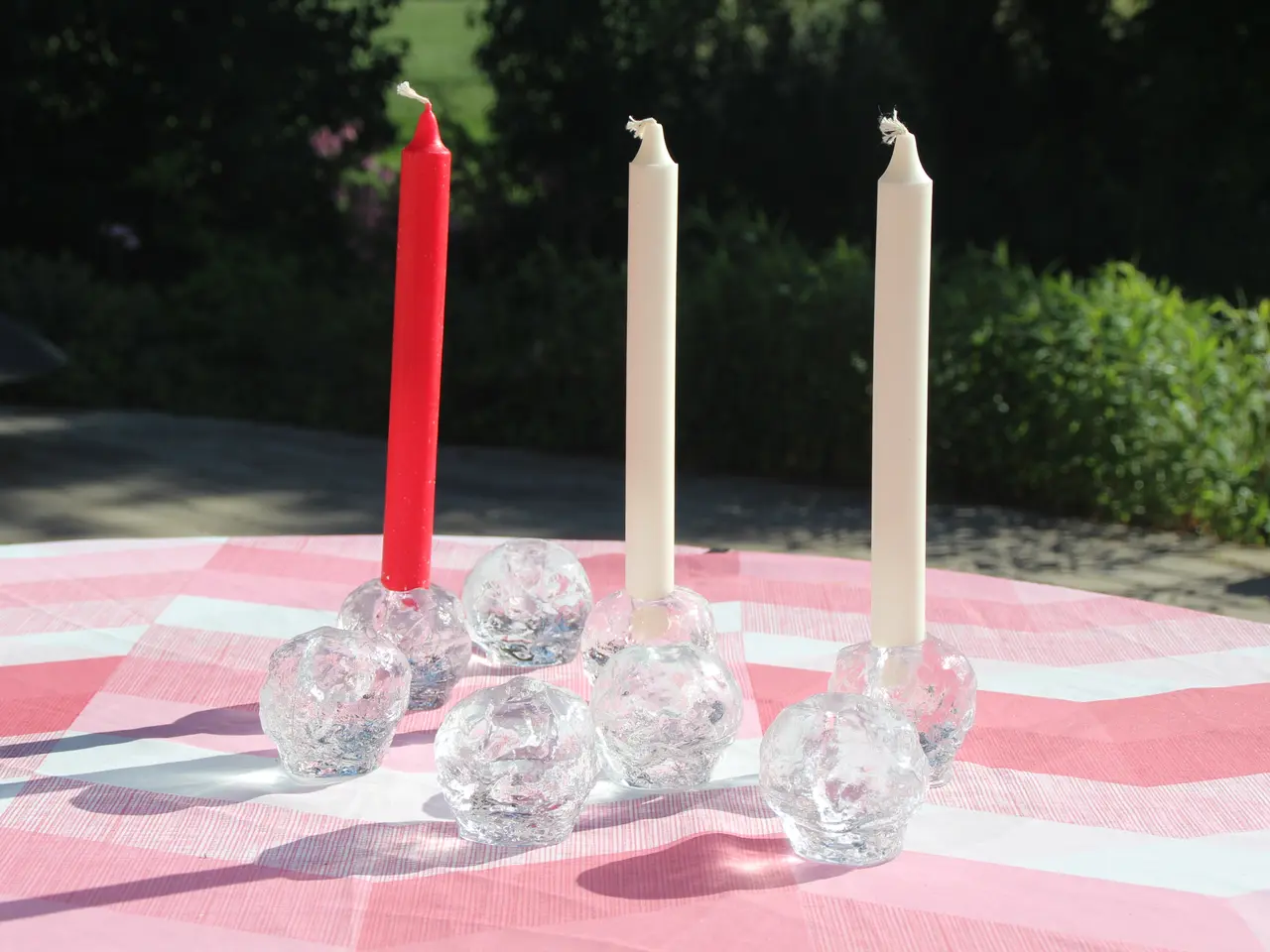 Billede 1 - Lysestager i glas